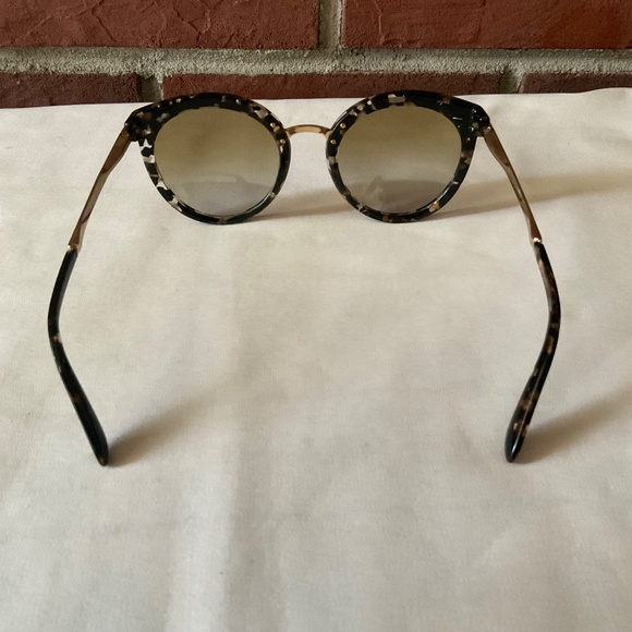 Dolce & Gabbana DG4268 Cube Black /Gold Round Mirror Sunglasses main image 5